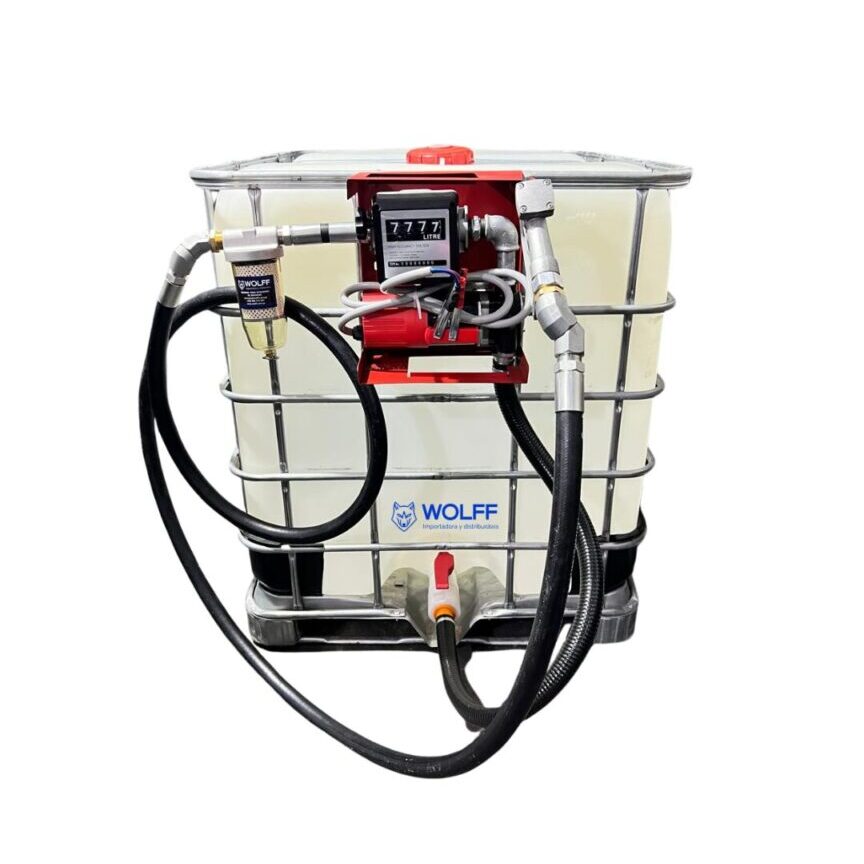 TANQUE PARA DIÉSEL 1000 LITROS CON BOMBA 12V